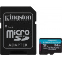 Kingston Canvas Go! Plus 64 GB microSDXC, memory card (black, UHS-I (U3), A2, Class 10, V30)