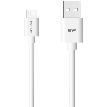 Silicon Power kaabel microUSB Boost Link 1m, valge