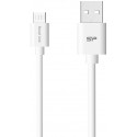 Silicon Power cable microUSB 1m, white
