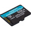 Kingston Canvas Go! Plus 512 GB microSDXC, memory card (black, UHS-I (U3), A2, Class 10, V30)