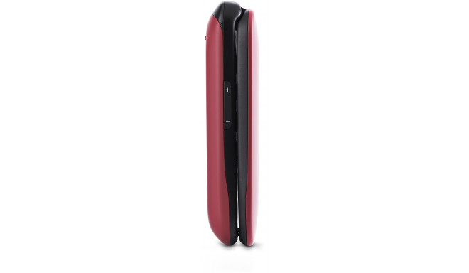 Panasonic KX-TU446EXR Senior Mobile Phone To Open Without Contract (SOS Emergency Call Button, Shockproof, Voice Amplifier, Large Separate Buttons, Large Font And Number Display) Wine Red