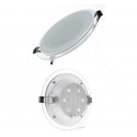 Built in LED panel Glass 12W 960Lm 3000K Roun
