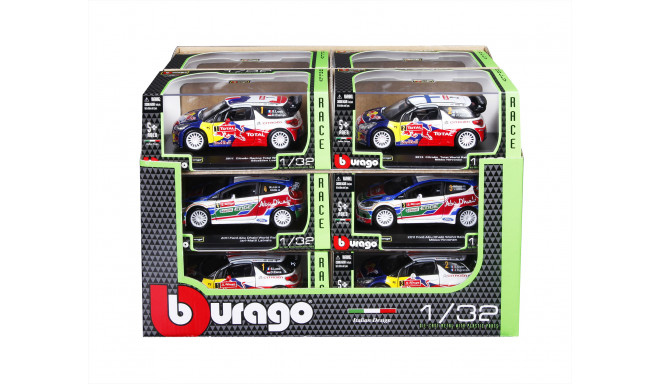 BBURAGO car model 1/32 Rally, assort., 18-41101