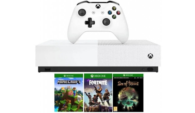 Xbox one s minecraft sea of thieves and clearance fortnite