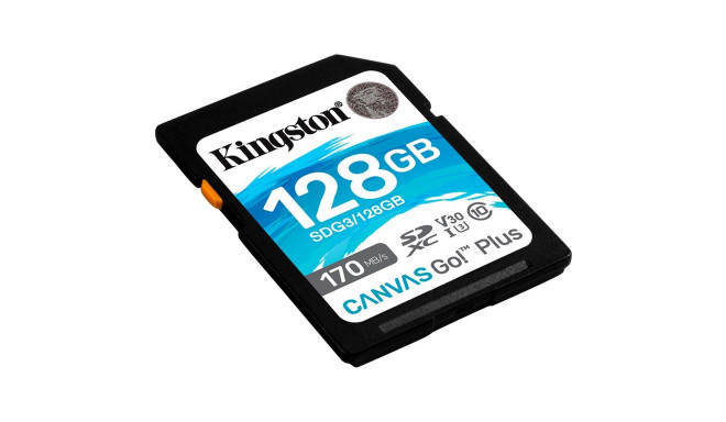 Kingston 128GB SDXC Canvas Go Plus 170R C10 UHS-I U3 V30