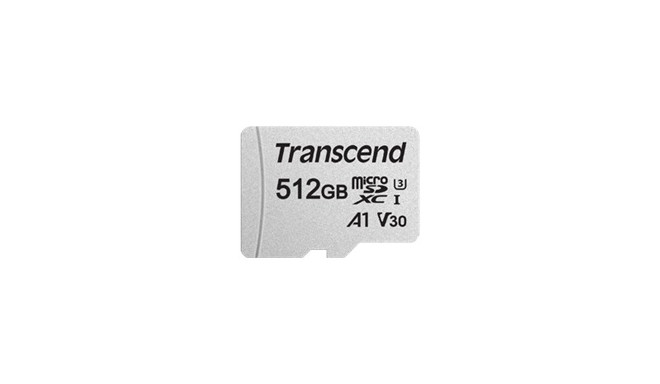 TRANSCEND 512GB microSD w/ adapter UHS-I U3 A1