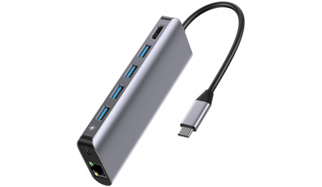 Platinet адаптер USB-C 7in1 (45018)