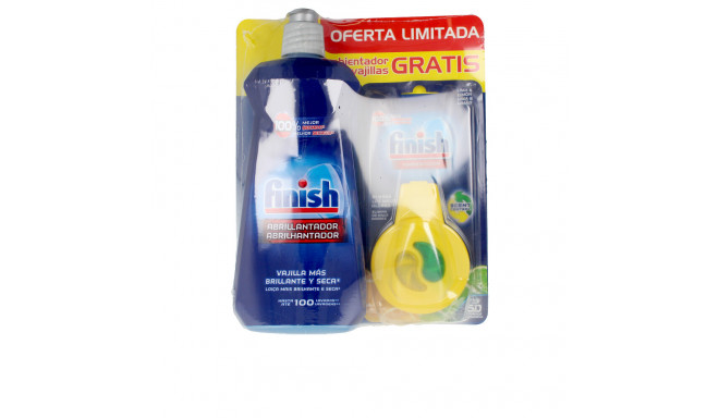 FINISH abrillantador lavavajillas 500 ml + ambientador lavavajillas 2 u