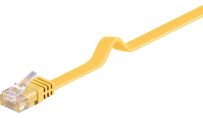 CAT FLAT 6-0050 U/UTP yellow  0.50m