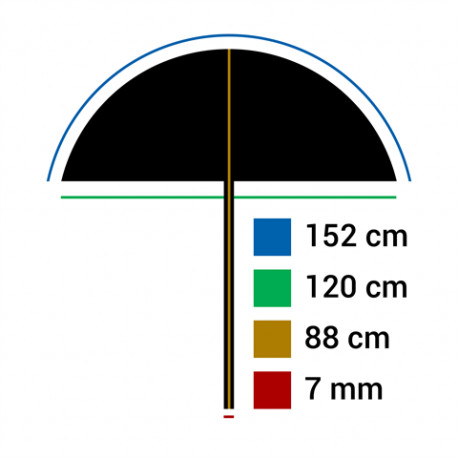 Falcon Eyes umbrella UR-60T 152cm, translucent white