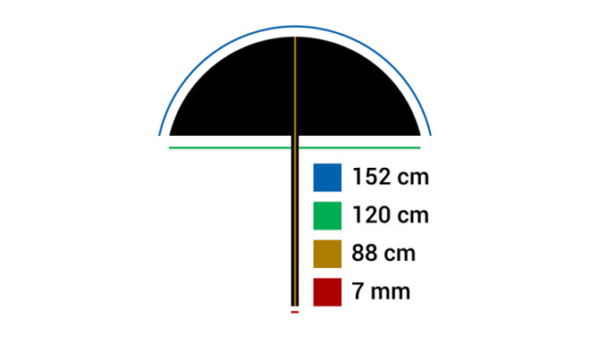 Falcon Eyes Umbrella UR-60T Translucent White 152 cm