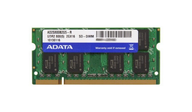Adata RAM Dimm 2GB 800MHz DDR2 SODIMM CL5 A-Data