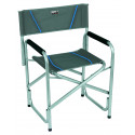 Camp chair Cadiz, folding, dark grey/blue