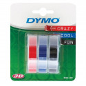 Dymo etiketilint 3D 9mm 3m 3tk p/s/m