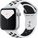 Apple Watch Nike Series 5 GPS, 40mm Silver Aluminium Case with Pure Platinum/Black Nike Sport Band M