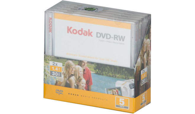 Kodak Mini DVD-RW 1,4GB Slim Case 5pcs