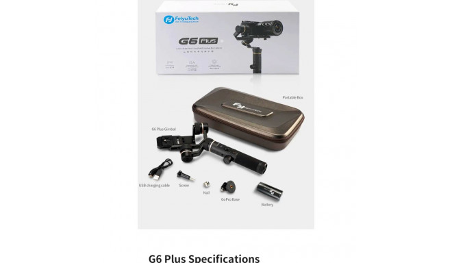 FeiyuTech G6 Plus Gimbal Stabilizators Viedtālruņiem, Action un Mirrorless Kamer