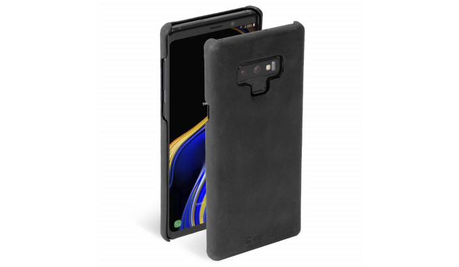 Kaitseümbris Sunne, Samsung Galaxy Note 9, naturaalsest nahast, must, Krusell