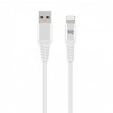 USB-kaabel Apple Lightning otsikuga, 2m, vastupidav, valge, Xqisit