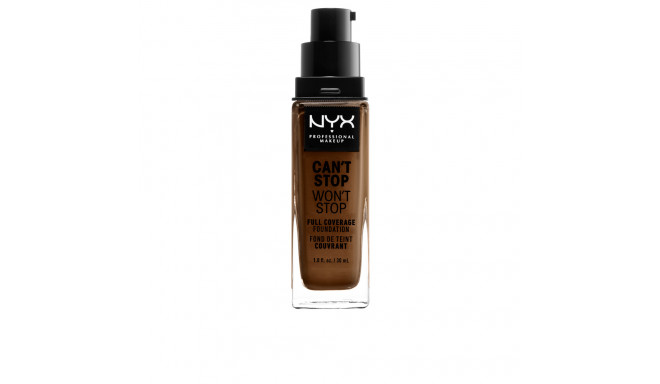 NYX PROFESSIONAL MAKE UP CAN'T STOP WON'T STOP full coverage foundation #walnut