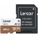 Lexar mälukaart microSDXC 64GB Pro 667X U3 V30