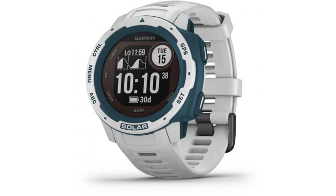 Garmin Instinct Solar Surf Edition, белый/синий