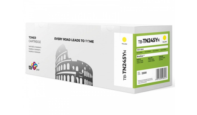 Toner for Brother TN245 Y TB-TN245YN YE 100% new