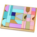 EcoToys 31 Wooden Block set with Tray