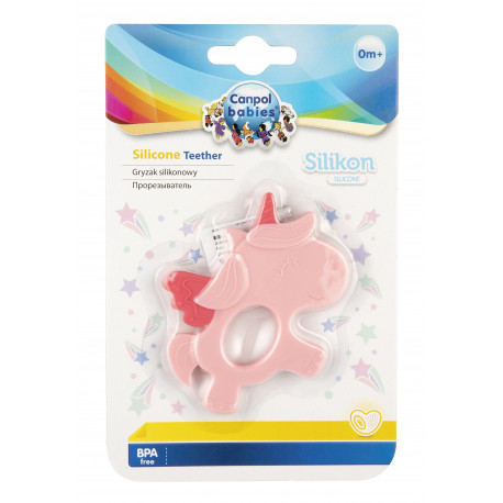 CANPOL BABIES silikona zobgrauzis priekš jaundzimušajiem Unicorn, 51/007