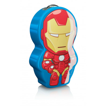 (V) Izpārdošanas cena! Philips Disney "Iron-Man" LED nakts lukturītis, krāsains