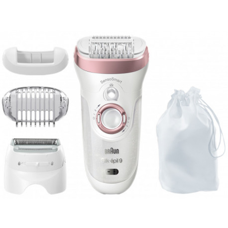 Akcija! BRAUN epilators, SES 9720, balts/rozā