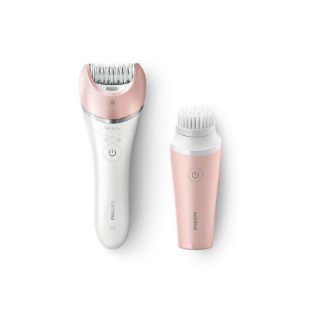 Akcija! PHILIPS Satinelle Advanced epilators mitrai un sausai epilēšanai (rozā)