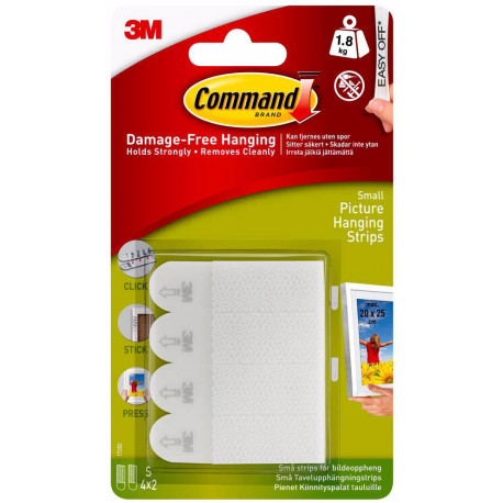 3M hanging strips Command S 2×4pcs