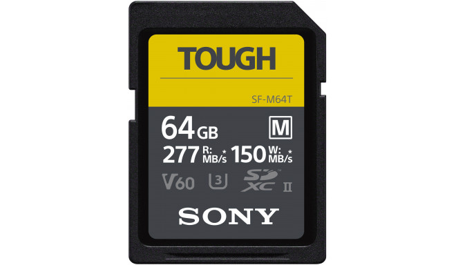 Sony memory card SDXC 64GB M Tough UHS-II C10 U3 V60