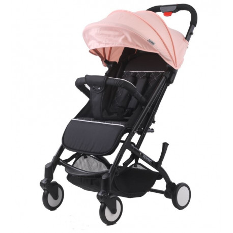 Baby Stroller A8 Oxford black/Lotus pink