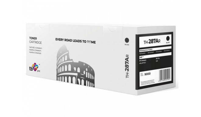 Toner for HP CF287A LJ 506 BK TH-287AR reman.