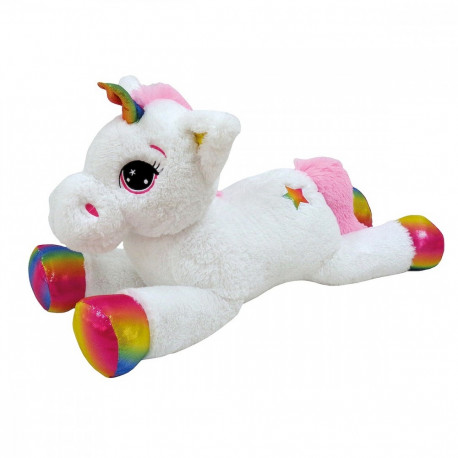 Large rainbow plush unicorn 85cm