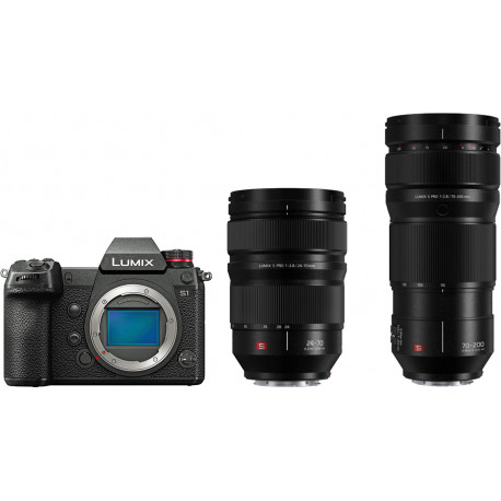 Panasonic Lumix DC-S1 + 24-70mm f/2.8 + 70-200mm f/2.8