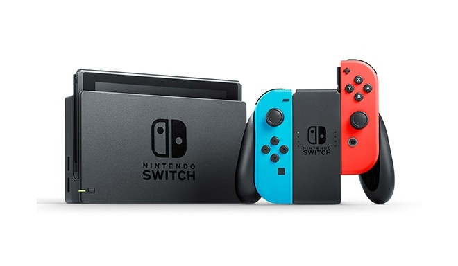 Nintendo Switch Neon Red and Neon Blue Joy-Con V2
