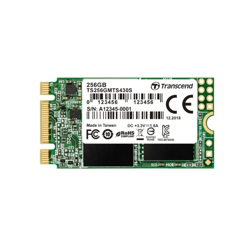 Transcend SSD M.2 2242 256GB SATA3 B+M Key TLC - SSD Seadmed - Photopoint