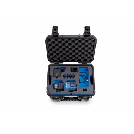 BW OUTDOOR CASES TYPE 3000 FOR 2 GOPRO HERO 8, WATERPROOF, BLACK