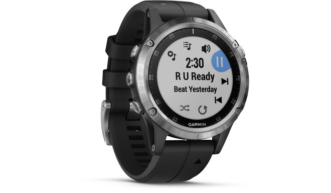 Garmin fenix 5 plus glass silver gps обзор