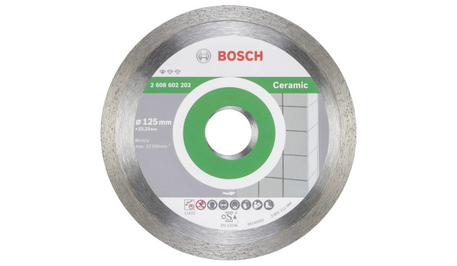 Bosch Diamond Abrasive Blade Standard for Ceramic 125mm 22,23