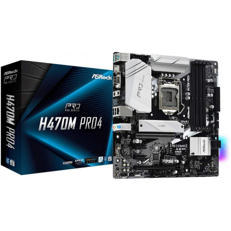 ASRock H470M PRO4 H470 - Socket 1200 - mainboard