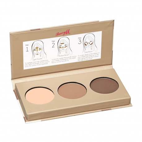 Barry M Flawless Chisel Cheeks Contour Kit (2ml) (Medium - Dark)