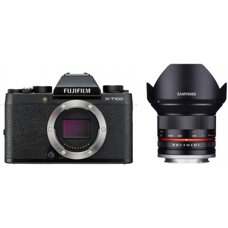 Fujifilm X-T100 + Samyang 12mm f/2.0, black/black