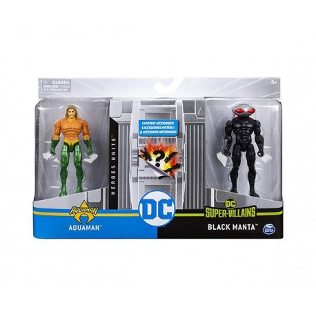 4 Figure Battle Pack Aqu aman VS Black Manta 2