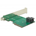 PCI EXPRESS X4 CARD->1X SAS MINI HD SFF-8643 NVME DELOCK (NO PACKAKING)