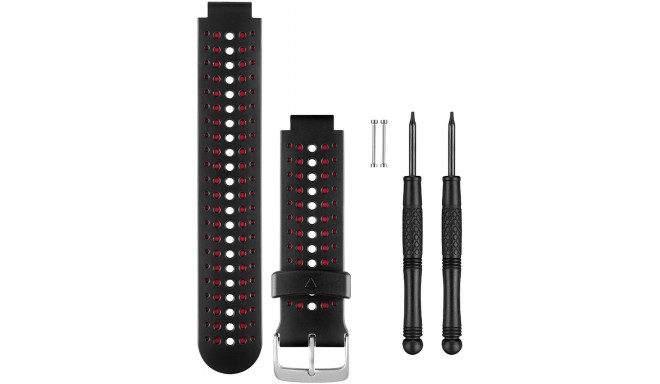 Garmin watch strap Forerunner 235, black/marsala red