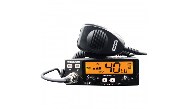 President Teddy II mobile transceiver ASC AM/FM 12V